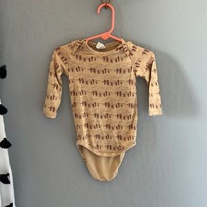 Kate Quinn Tan and Brown Kids Bodysuit